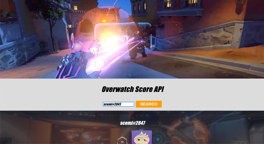 Overwatch score API